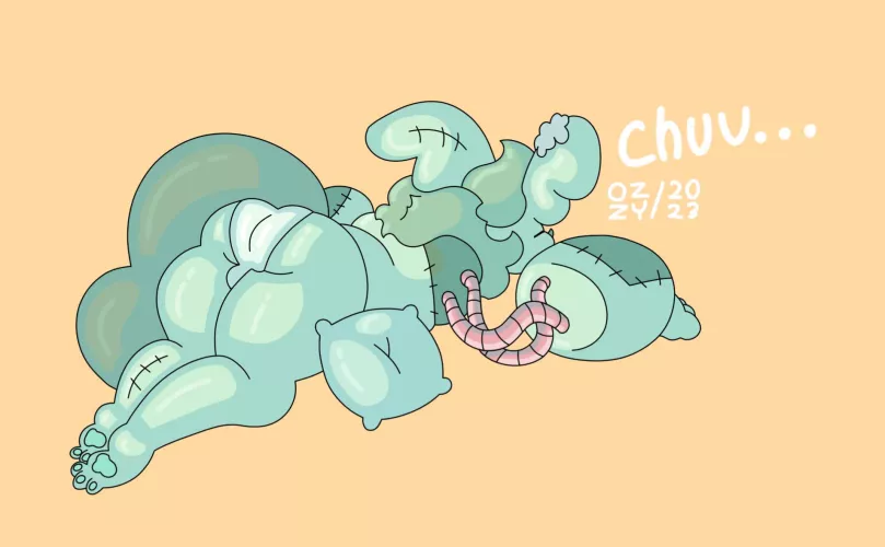 lil plush butt (oc im the artist)