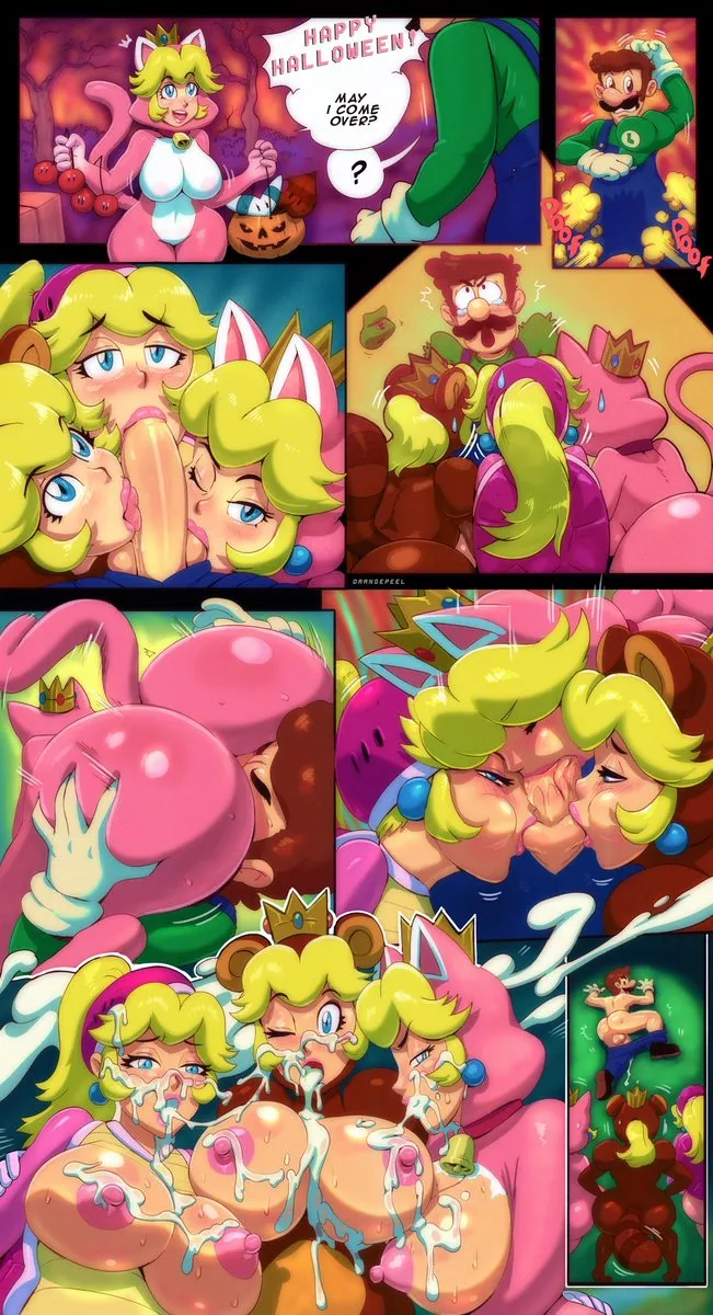 Mario 3D World's Halloween (Orange-Peel)