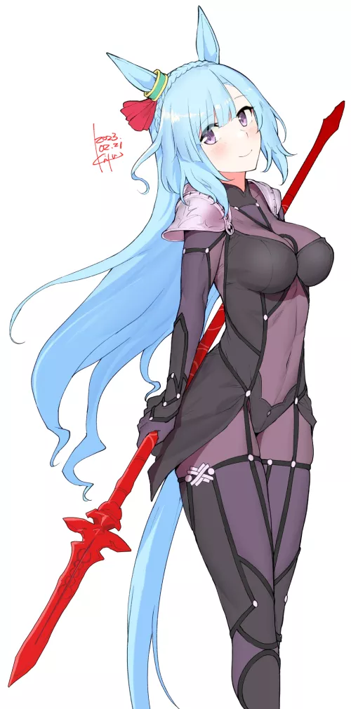 Mejiro Ardan cosplaying as Scathach