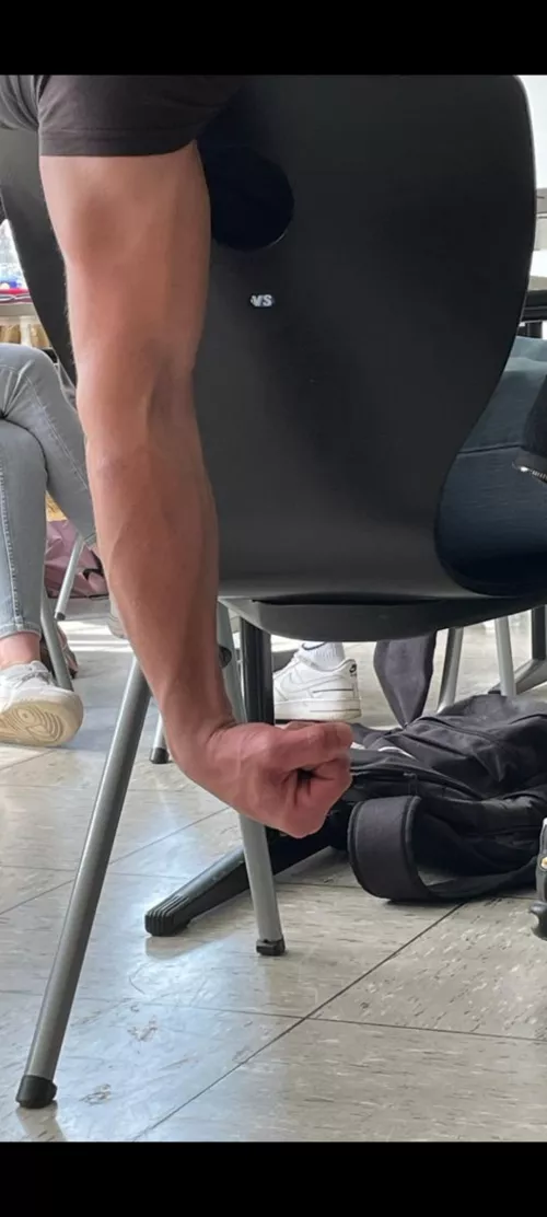 My forearm in class lol