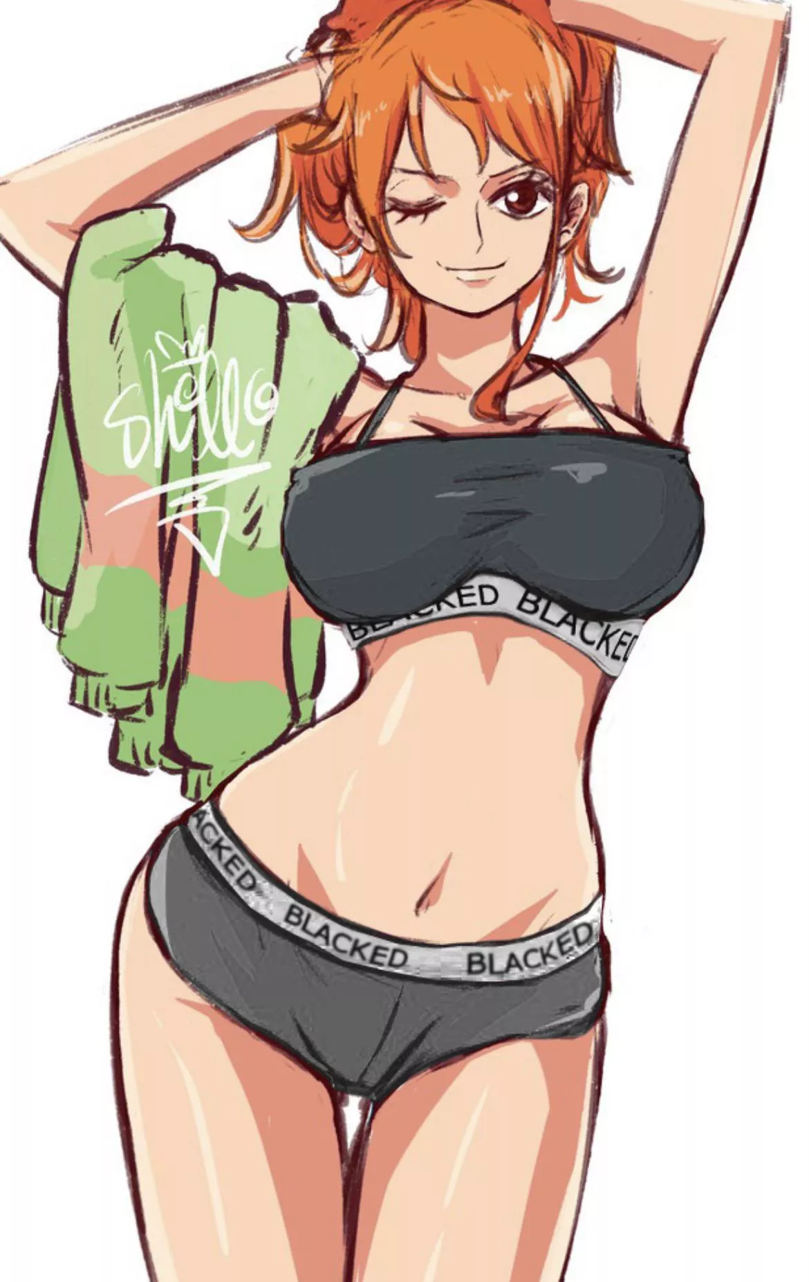 Nami putting her hair up is a major turn on