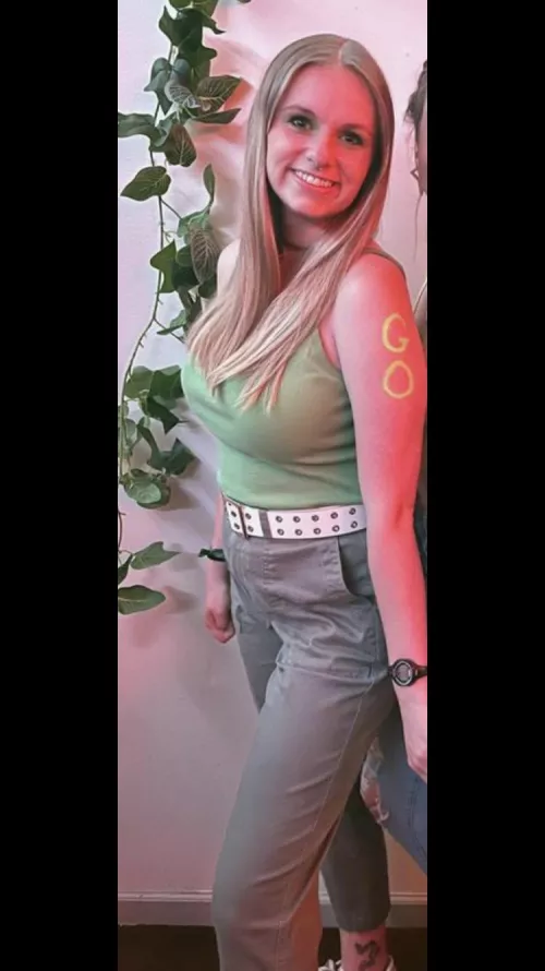 smuggling some melons everywhere she goes