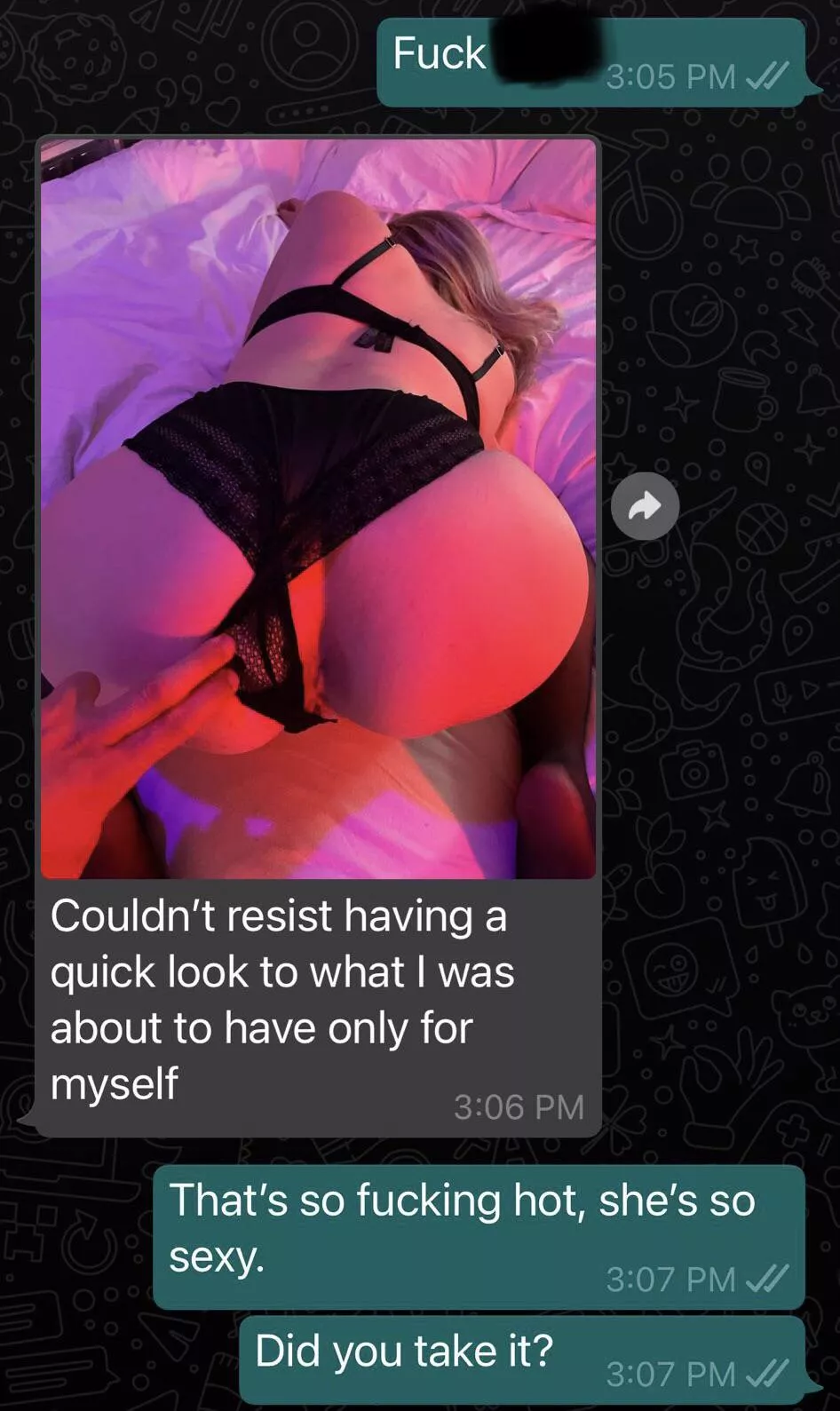 some bulls love texting my cuck, to show some appreciation or to add to the angst 😈 and i love not having to worry. i can just bend over and enjoy myself 🤤