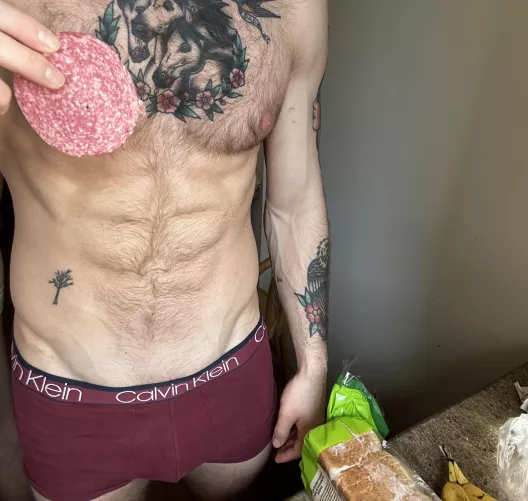 Some meat for breakfast