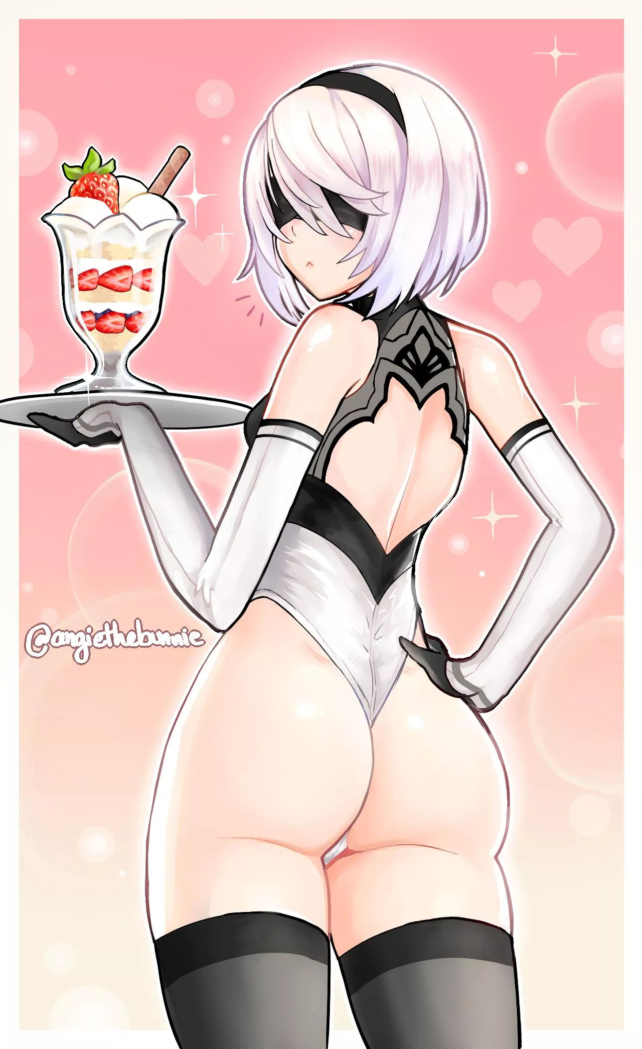 2B serves a sweet treat (angie bunnie)