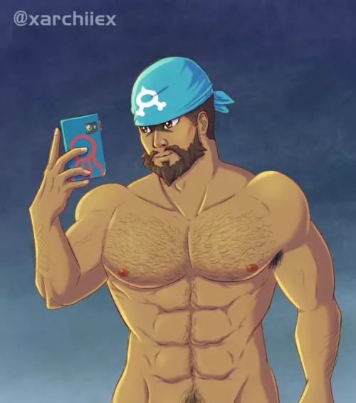 Archie is celebrating his gains with a mirror selfie!