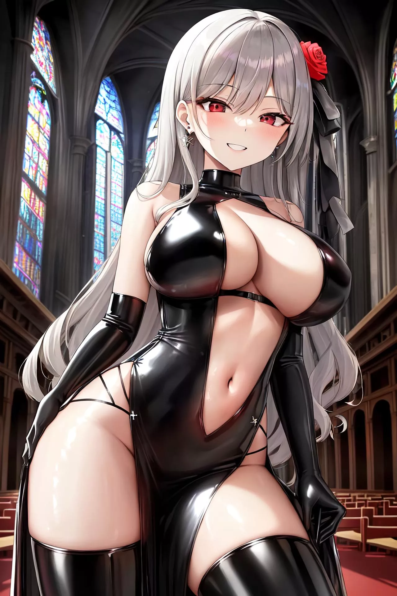 Black Latex Dress [AI]