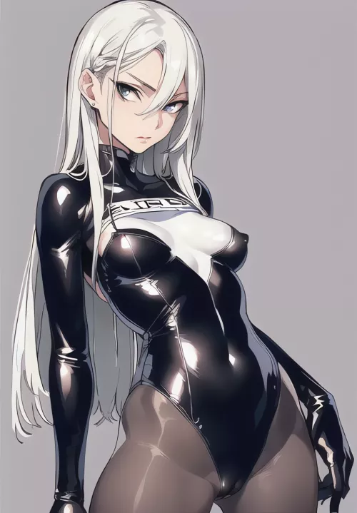 Black Latex & Pantyhose