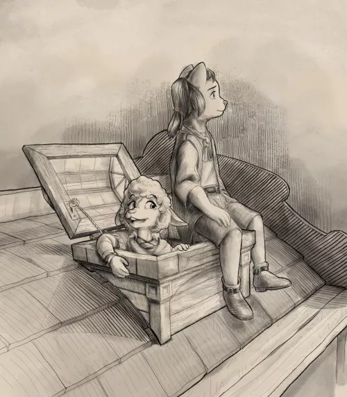 By the Roof hatch (art be me)