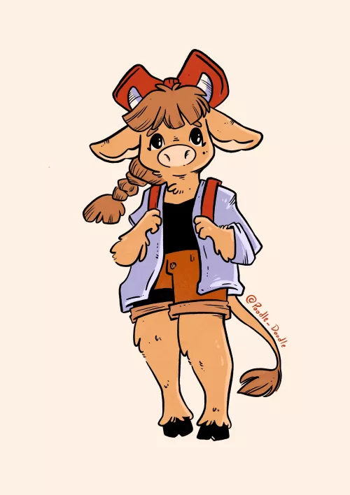 Daily Furry Sketch - Diane’s going to her first day of work
