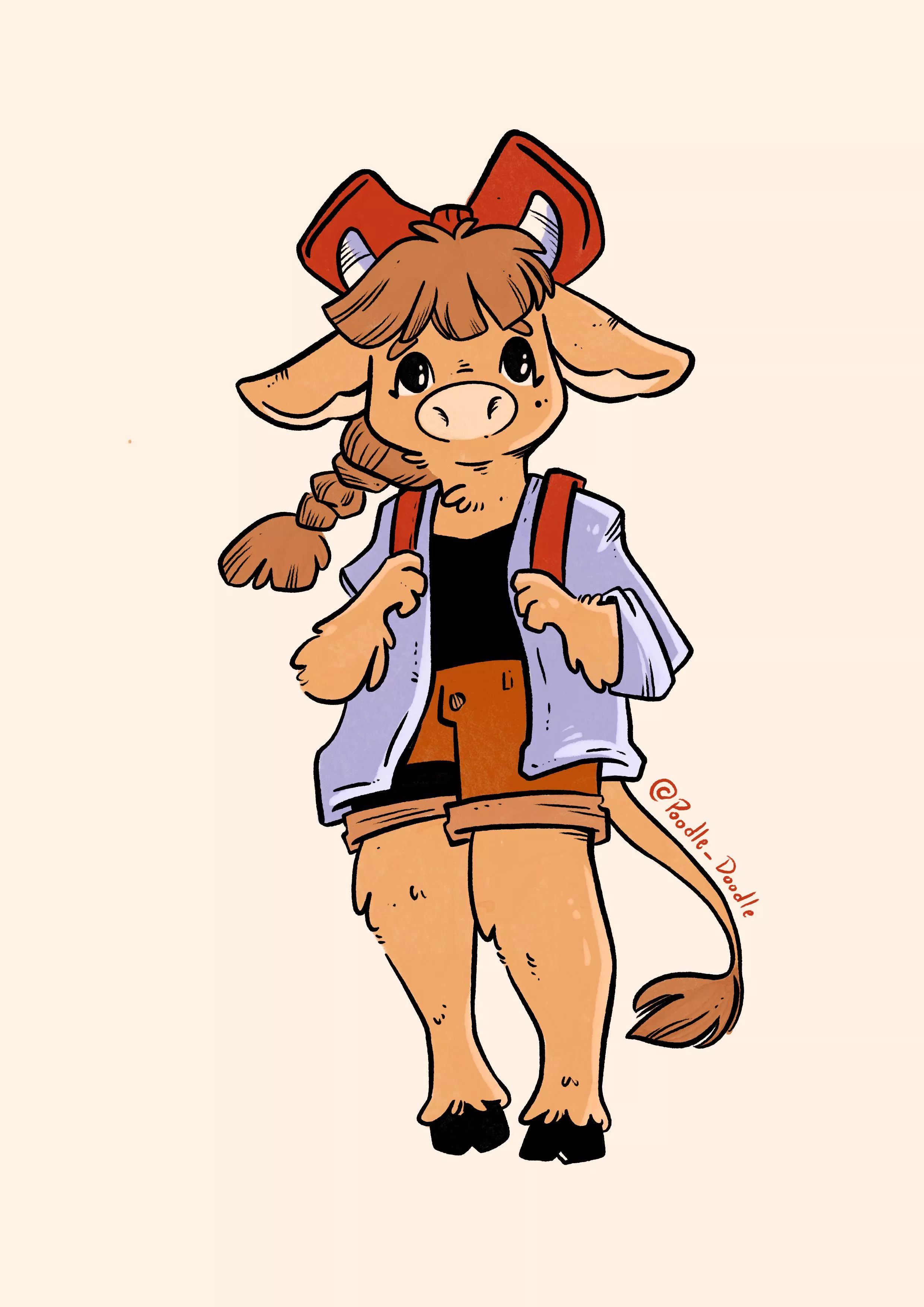 Daily Furry Sketch - Diane’s going to her first day of work