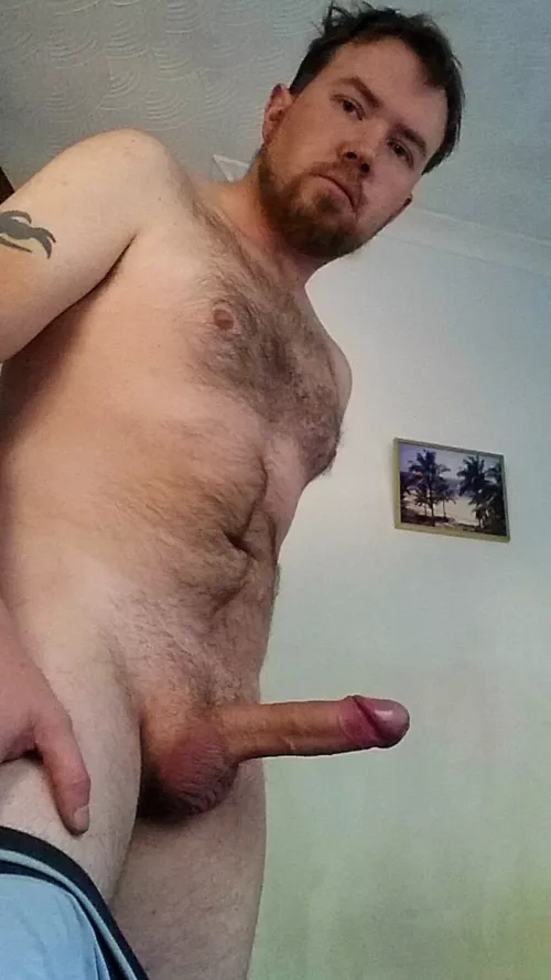 Giving my cock a rub, hey bros