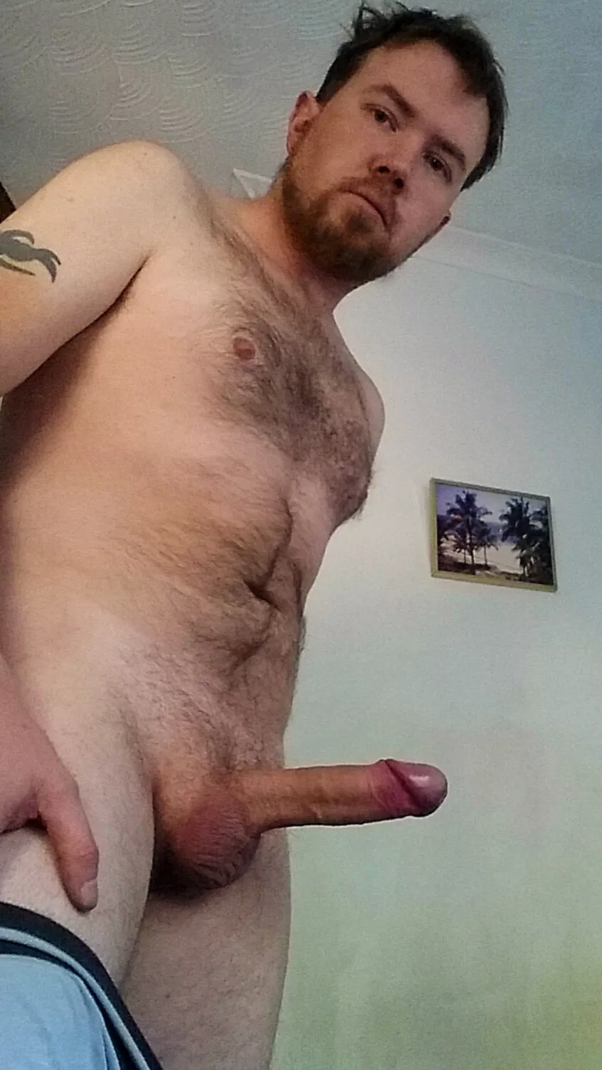 Giving my cock a rub, hey bros