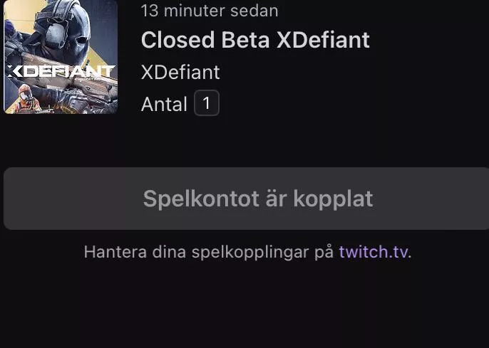 Hey everybody, I’m new to twitch and I tried to get into the xdefiant beta through twitch drops but what do I do next? I’ve already connected it to my Ubisoft account.