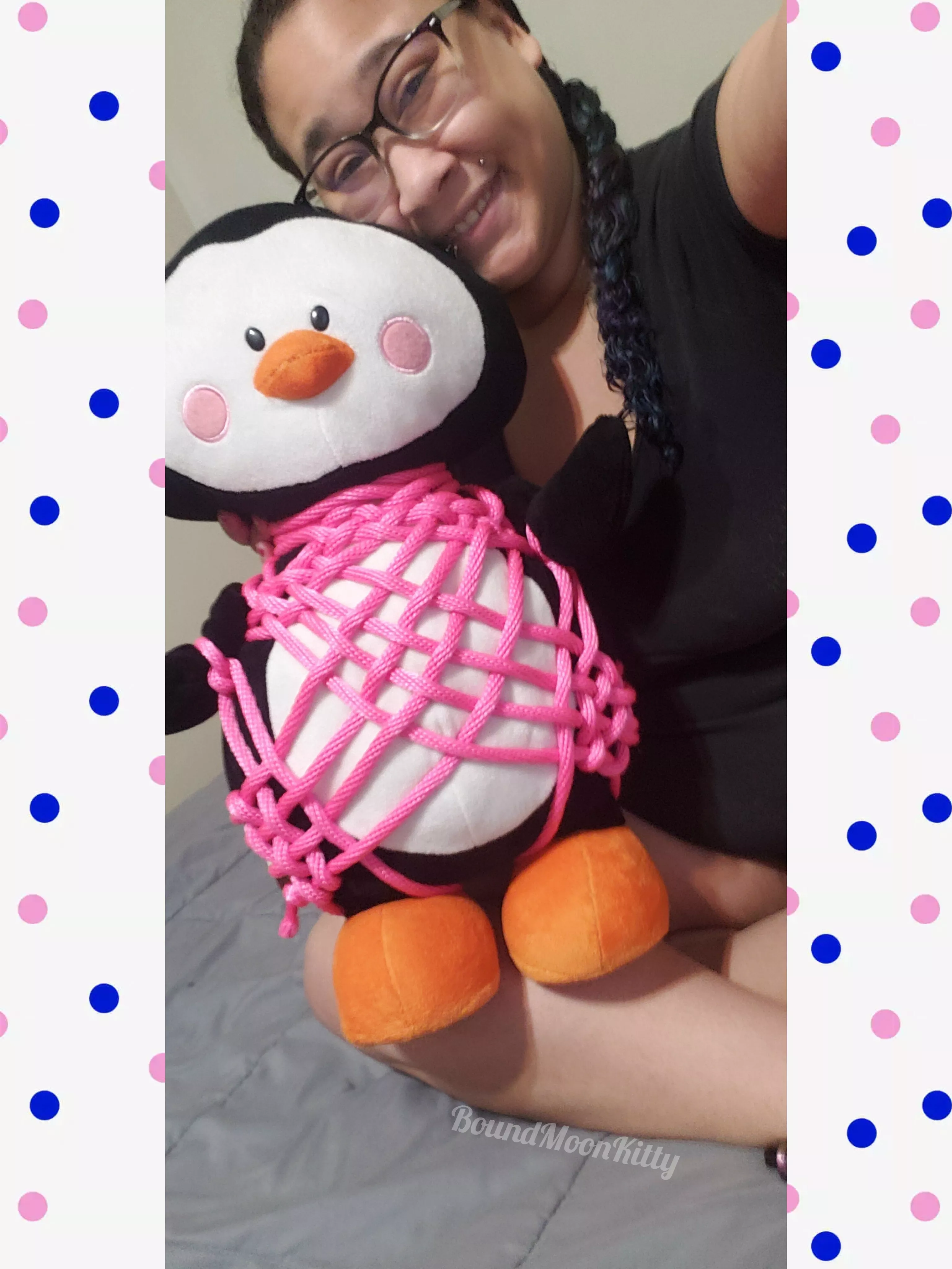 I practiced on my stuffie before tieing myself for the first time. I think it turned out super good!