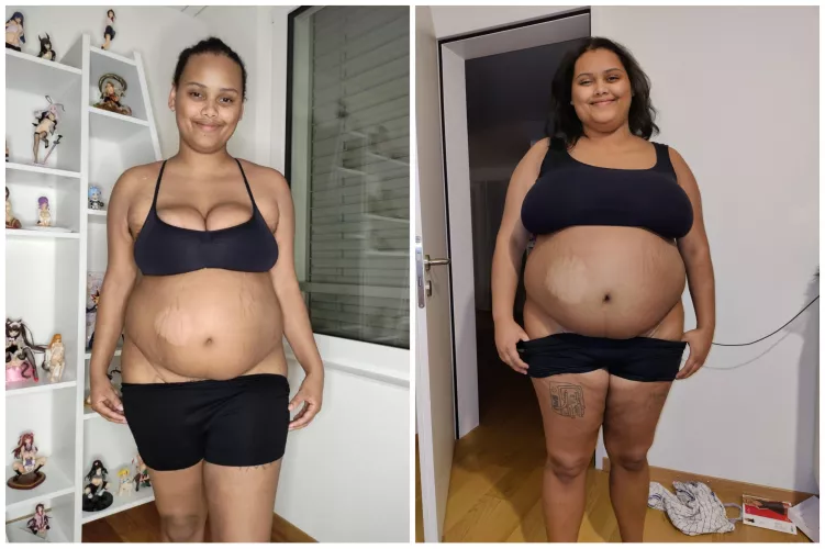 I think my face gains are next level on this before after 🐷🐷💖