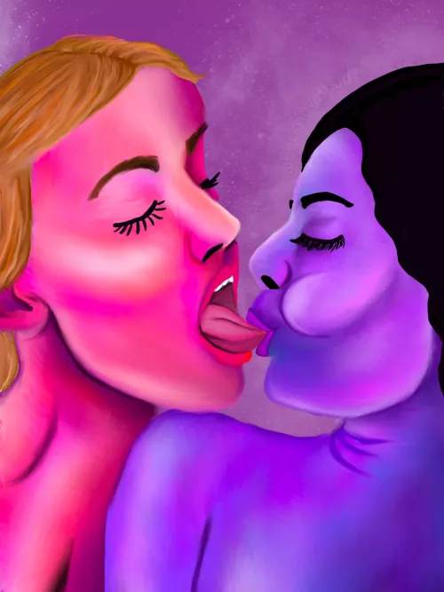 Kisses by Miss Becky (digital illustration)