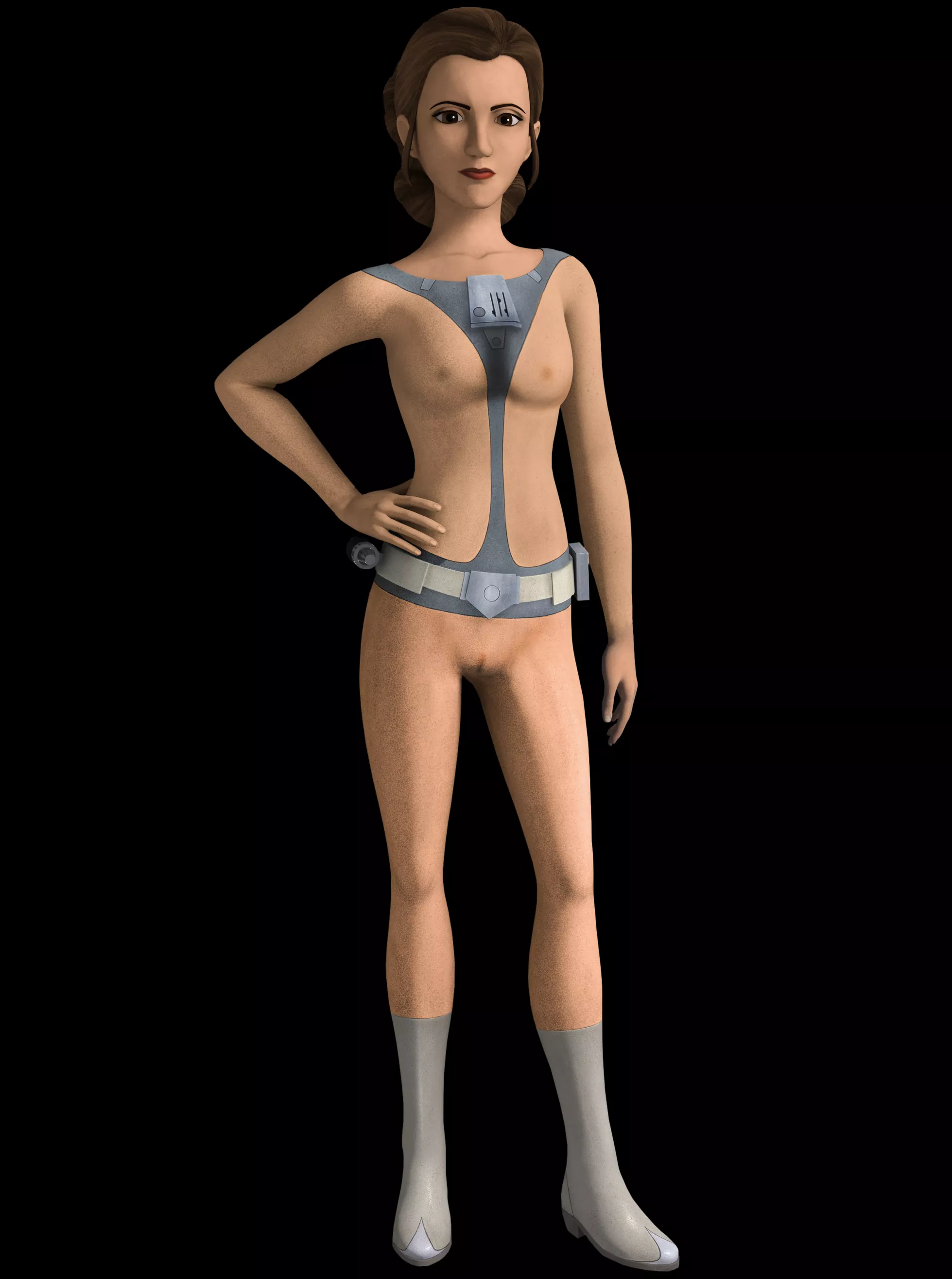 Leia gets hot... (Self)