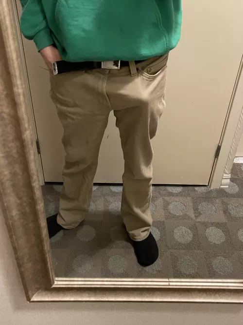 Morning wood showing