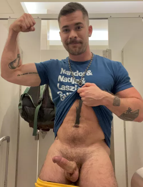 Suck me off in the bathroom?