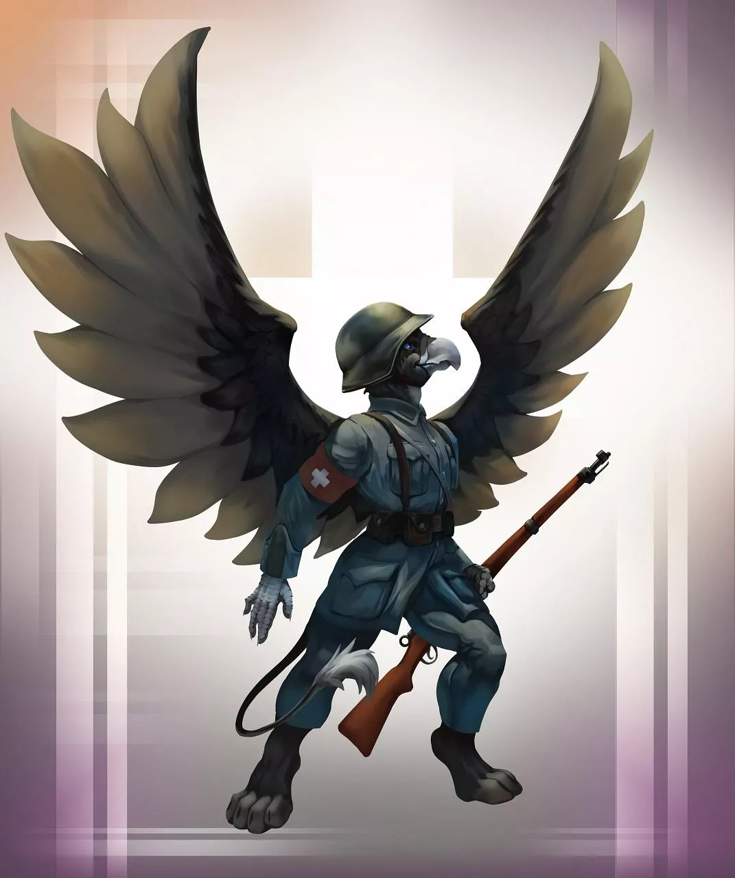 Swiss WW2 uniform Griffin (thepimpartist)