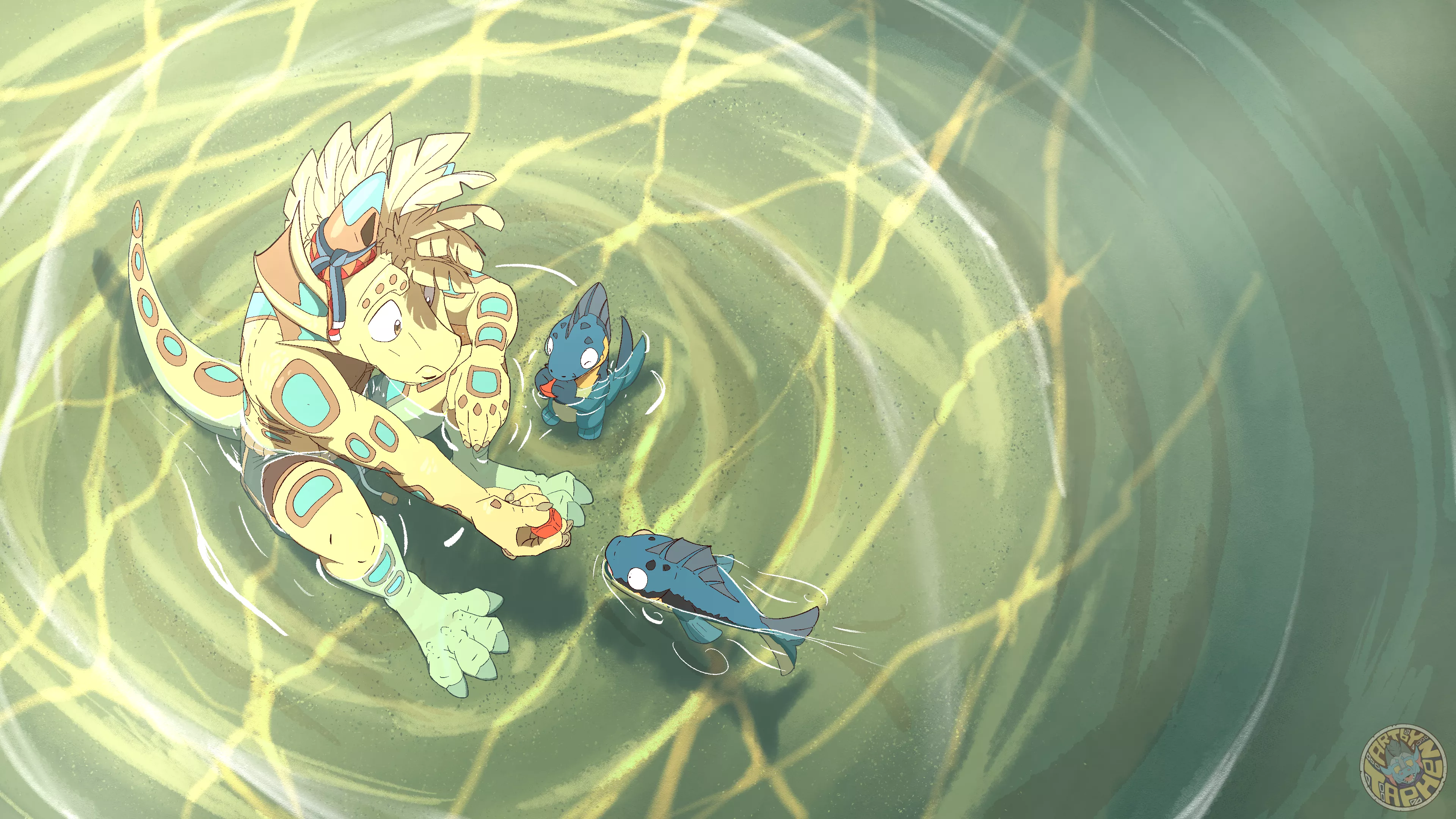 The secret stock cube recipe from Higuato's grandma. It strangely forces fishes to evolve, Higuato keeps it as a secret. (art by me @taphenortohgjen)