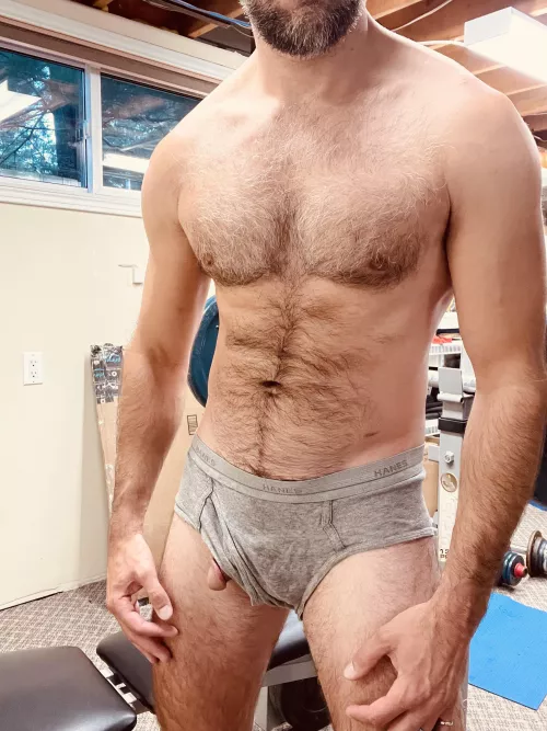 This dad needs a workout partner. [38]