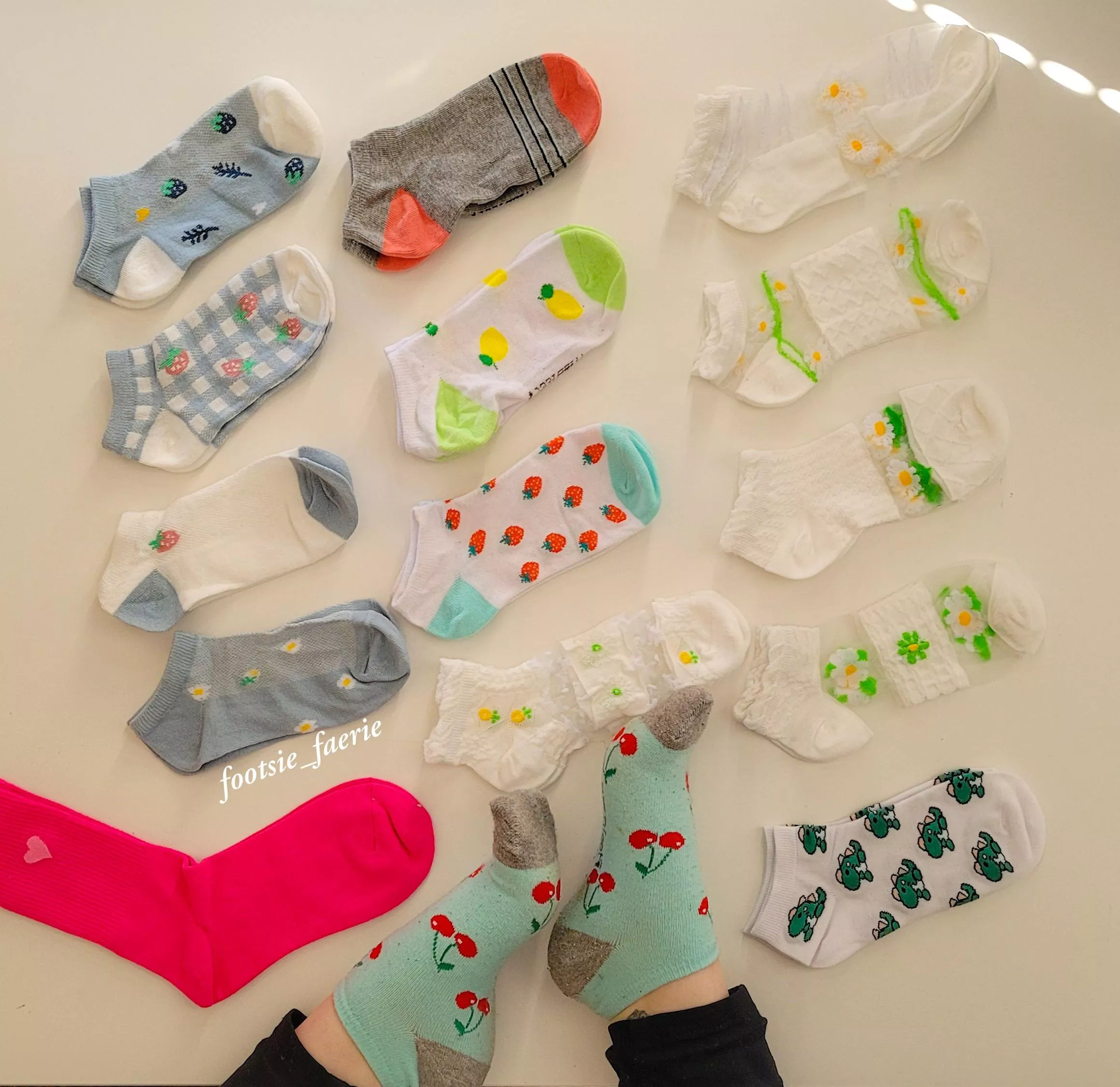 Who wants a sneak peek inside my sock drawer? 🤭 Which ones are your favourite? Yes, those white ones are see through 🥵😈 [Selling, UK]
