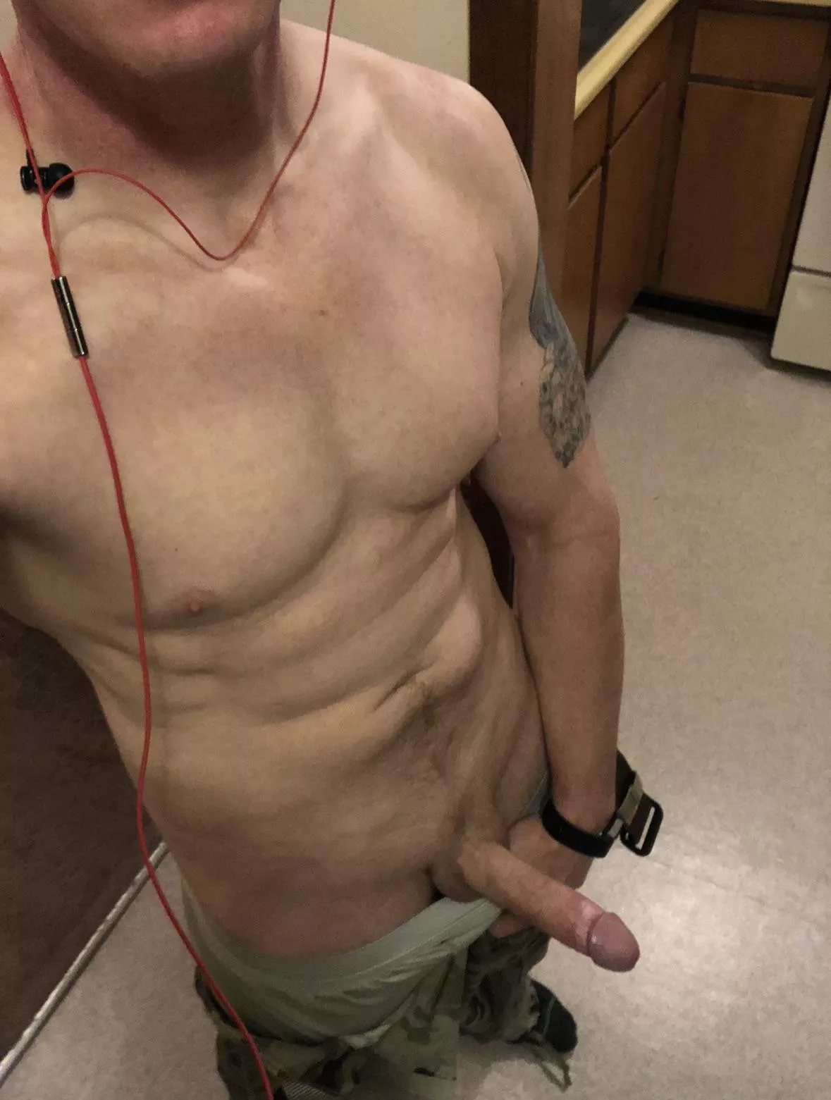 Ya caught me getting ready for work