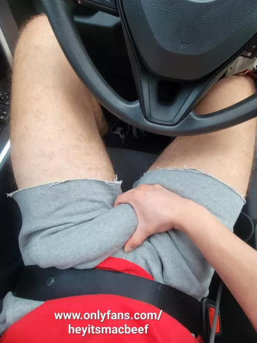 You see me playing with my bulge you're just gonna sit there or are you going to do something with it?