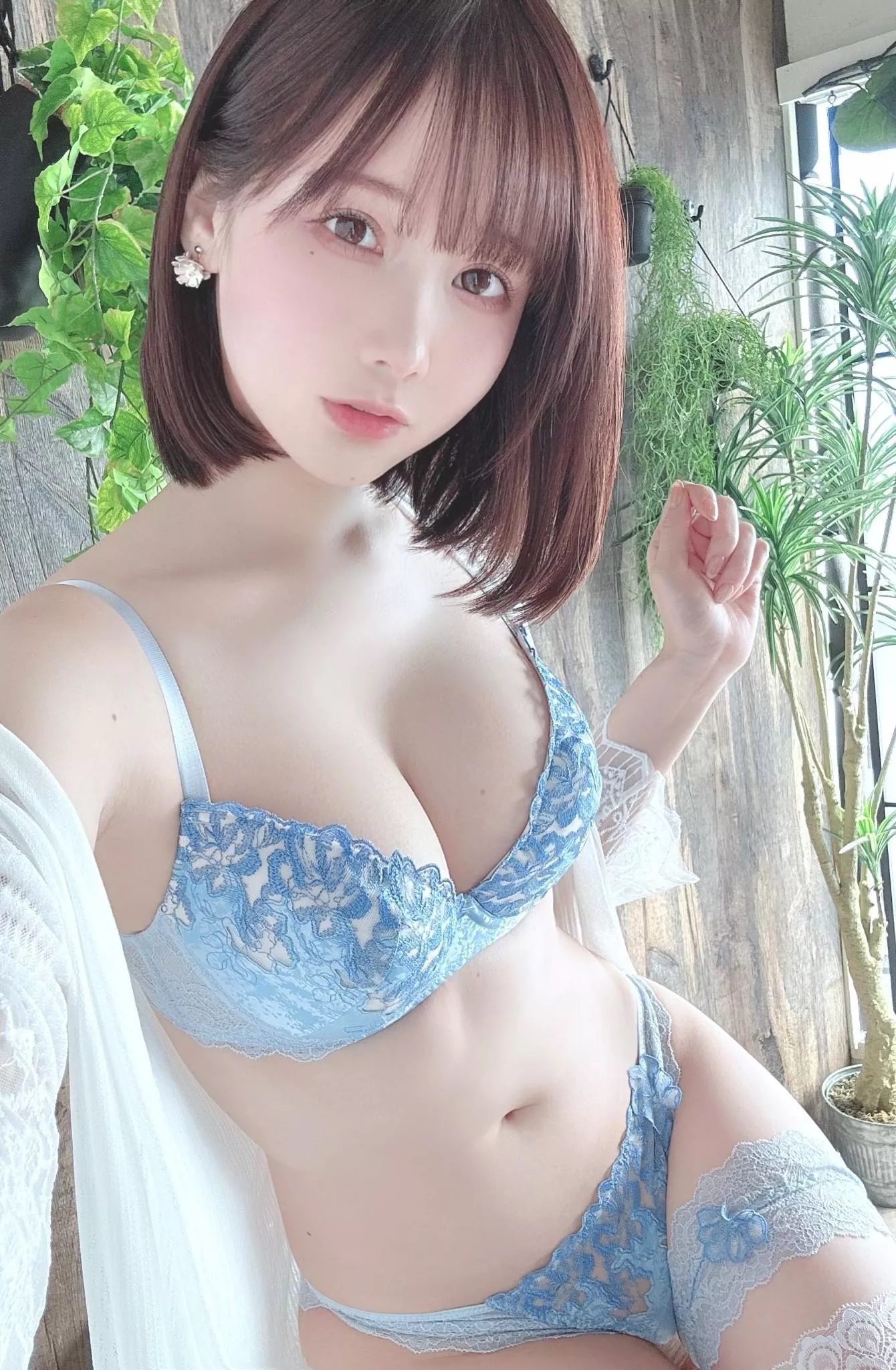 Amazing lady and lingerie