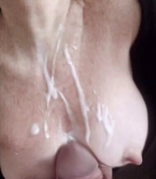 Covering my wife’s tits.