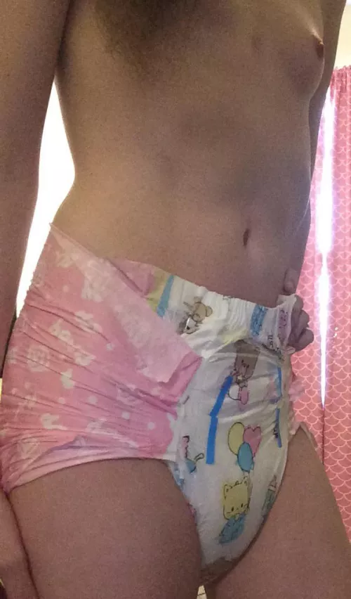 I feel I look more like baby in these than my other diapers, don’t you agree?