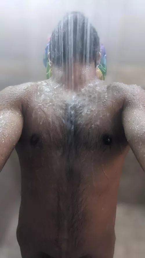 Keeping that chest hair clean and moisturized