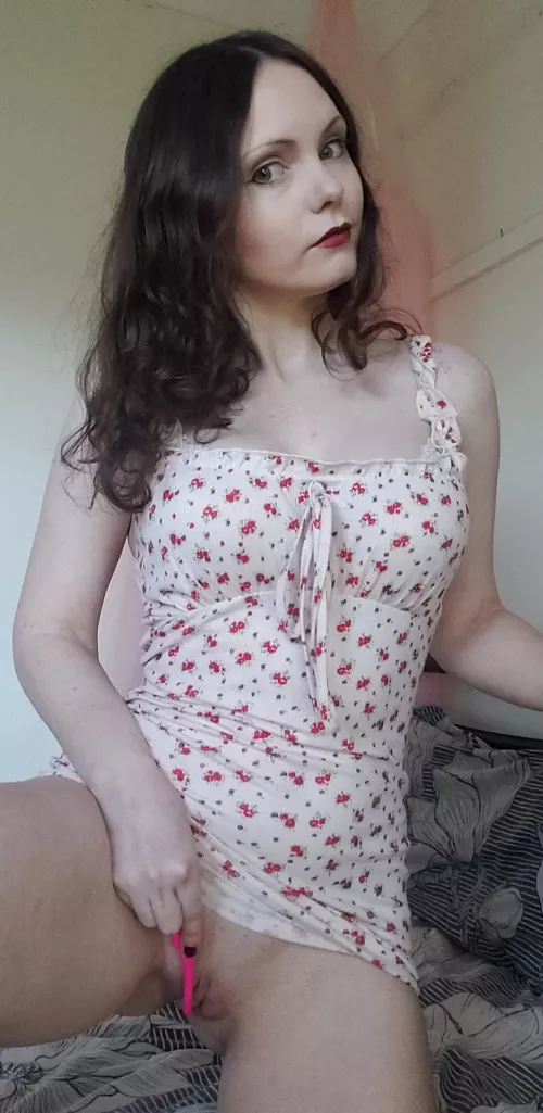 My toy is almost as cute as my dress