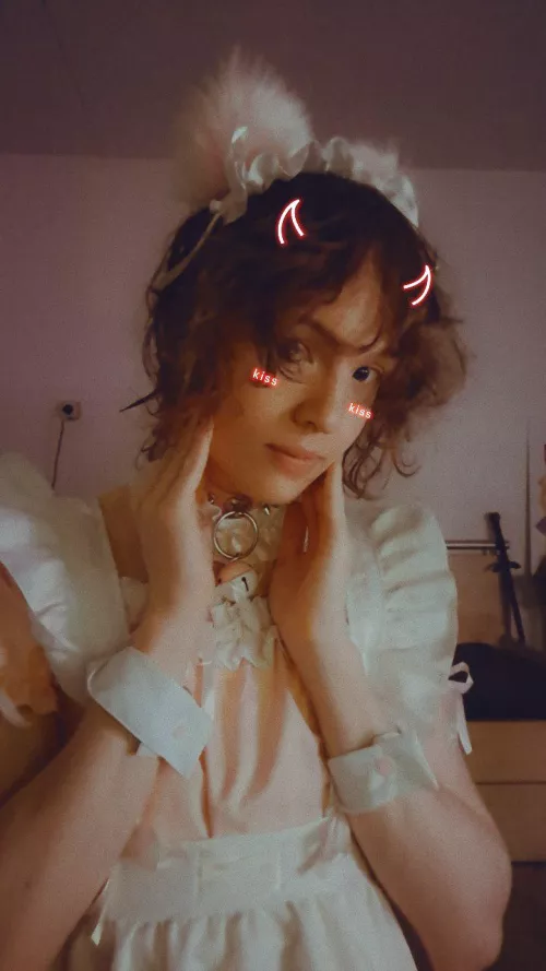 Nya~ turned myself into a cat-maid today! 😸💕