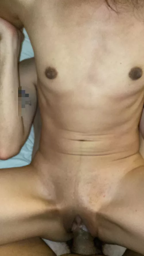 Our first time trying DVP with Asian hotwife’s hung BWC bull serving as the anchor underneath