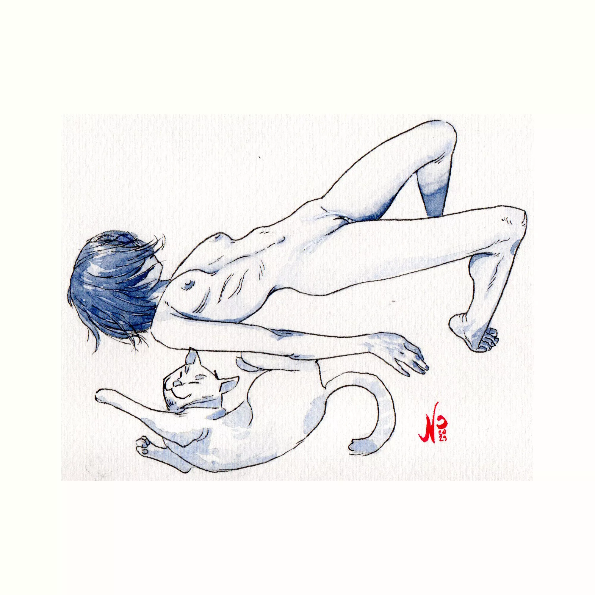 Pussies stretching by me