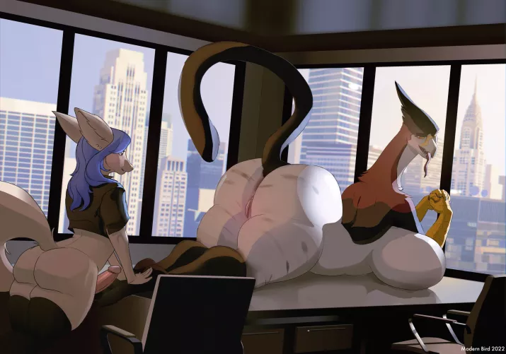 She has something very important to discuss in the board room, cancel your next appointments [MF] (skullydraws)