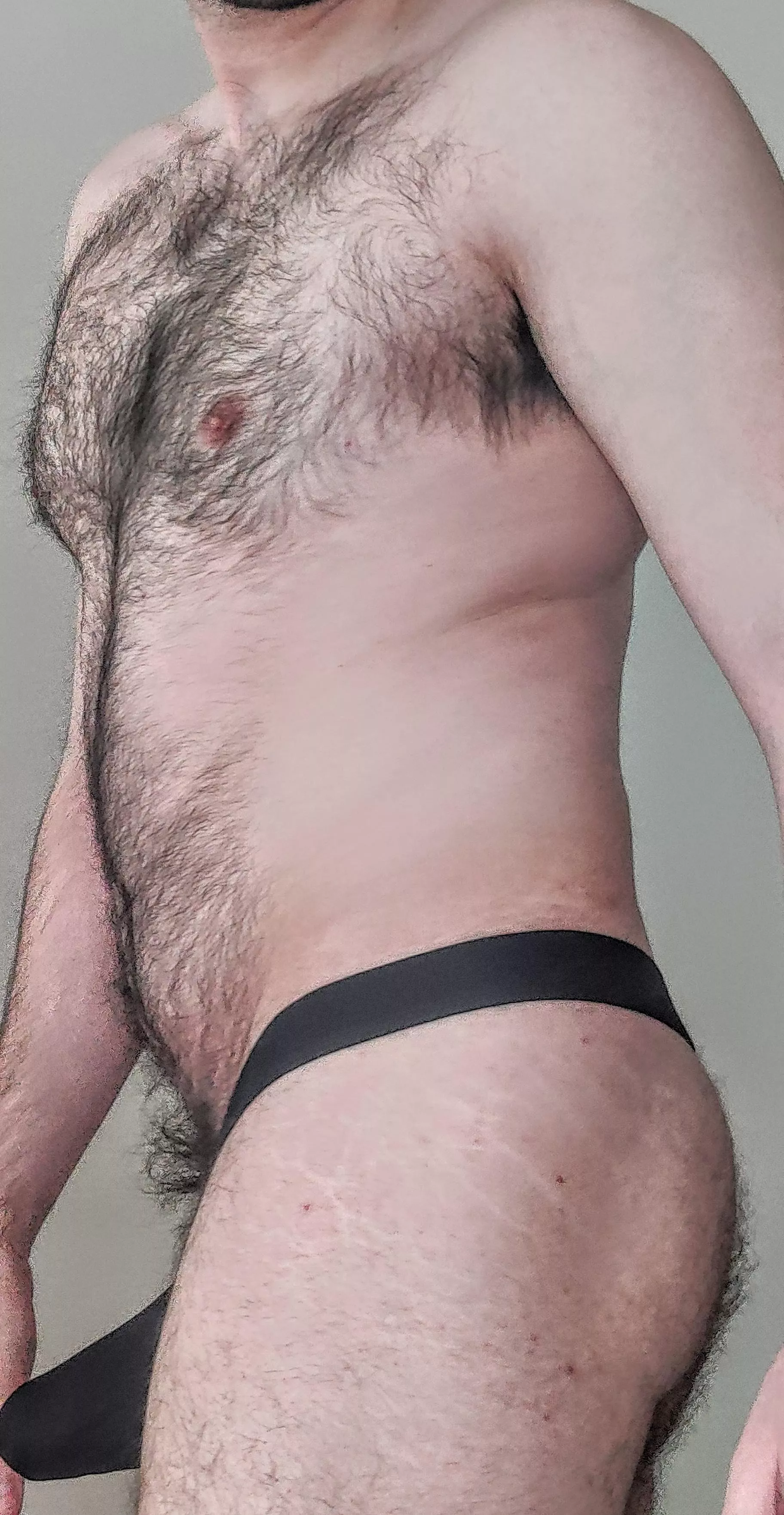 Sweaty bulge and ass