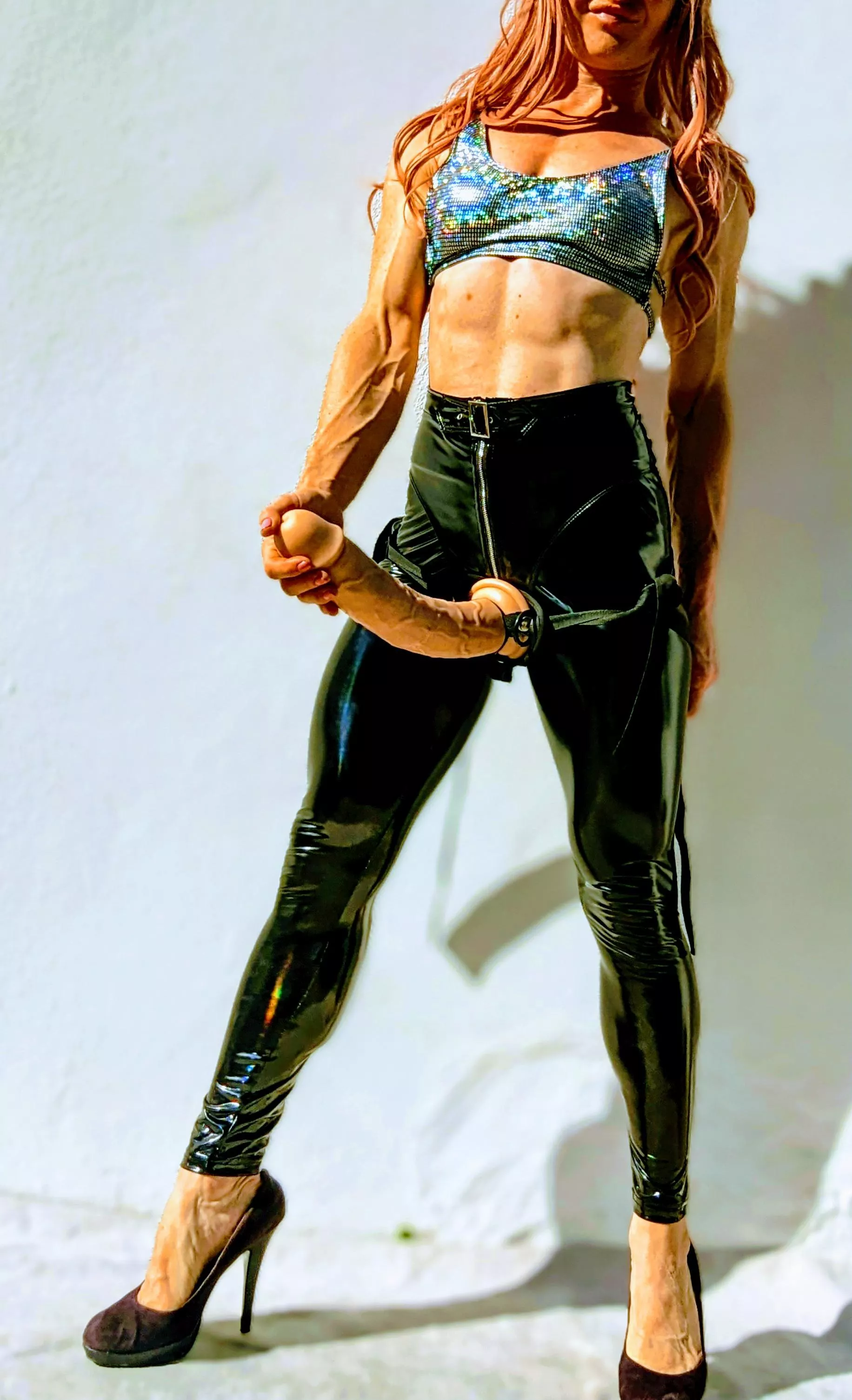 Wrestle you to the ground and pump you full of my girl cock