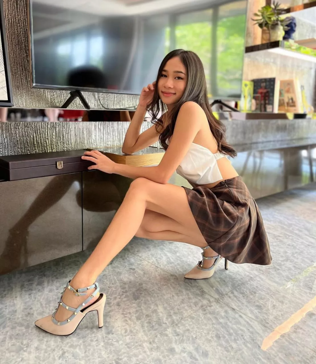 All dressed for our night out