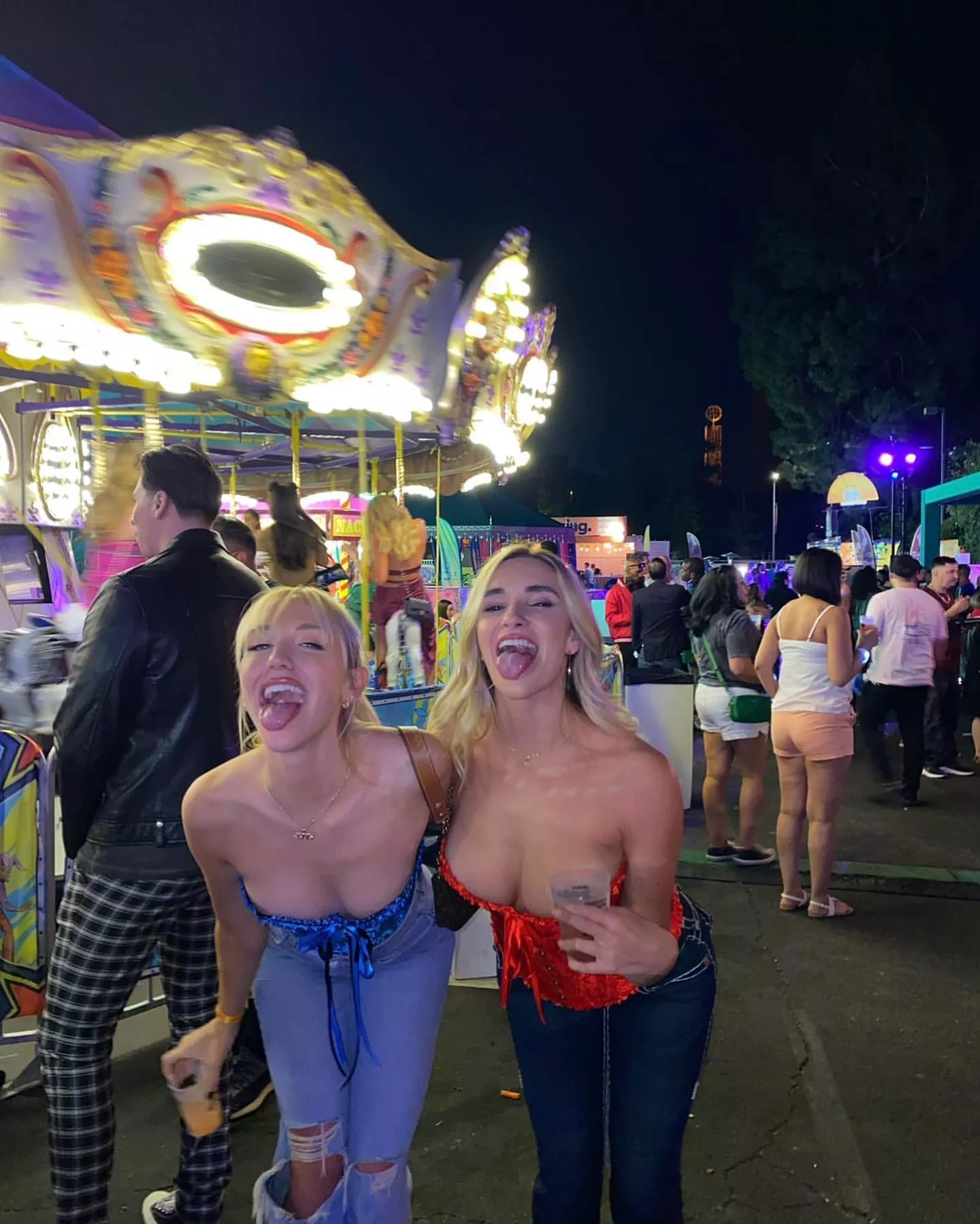 Blondes at the carnival