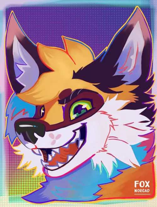 Color Portrait - Art by me FoxNorgad-