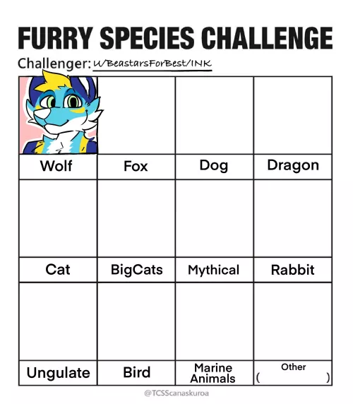Doing free headshots for the Furry Species Challenge! Just leave the category your fursona is in and a photo of them in the comments and I’ll draw a few!