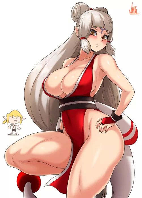 Impa dressed as Mai Shiranui (JMG)