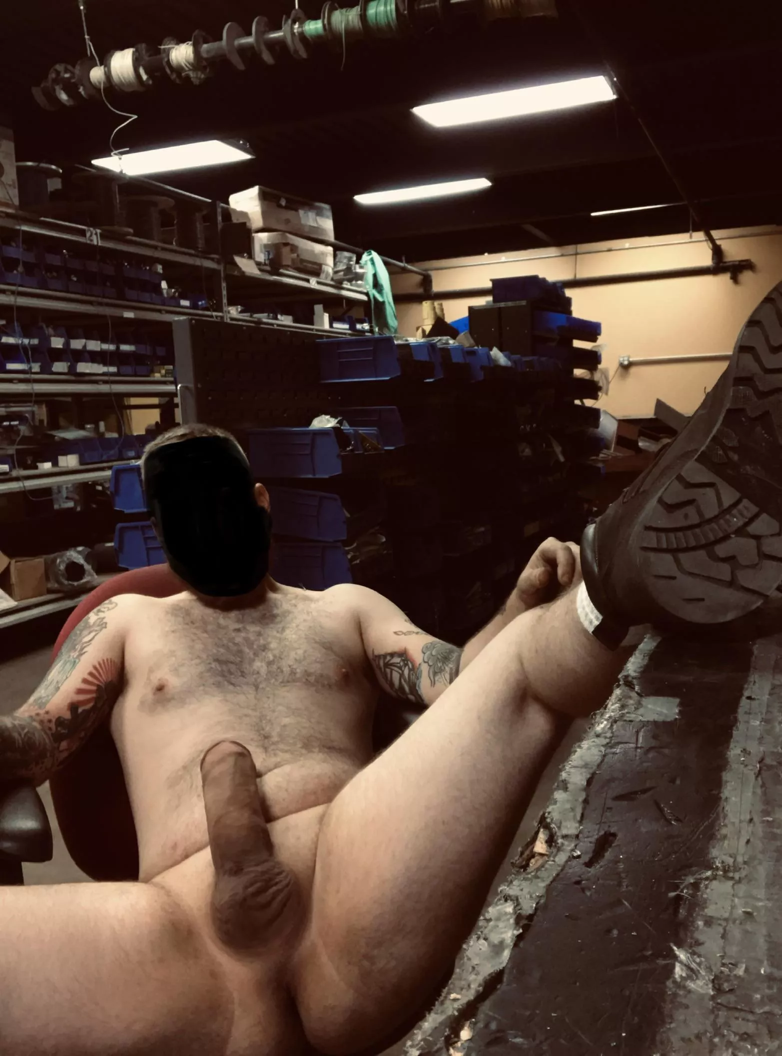 Just clocked in and figured I should limber up for the day