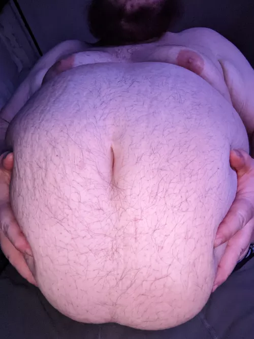 lots of belly to rub.