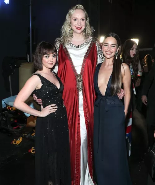 Maisie Williams, Gwendoline Christie & Emilia Clark