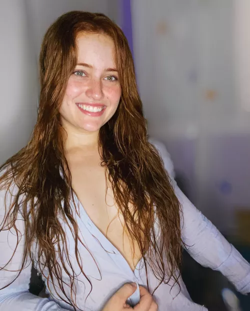 No bra, no panties, any problem?